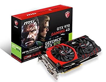 【中古-非常に良い】 MSI GTX 970 GAMING 4G MGSV Twin Frozr V/OCモデル グラフィックスボード VD5680