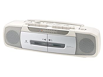 【中古-人並み外れたに似つかわしい】 KOIZUMI コイズミ ダブルラジカセ 白いこと SAD-1232 W