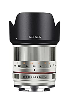 【中古-人並み外れたに似つかわしい】 Rokinon rk21 m-mft-sil 21粍 f1.4 ED AS UMC High Speed Wide Angle水晶体for OLYMPUS \u0026 Panasonic しろがね色