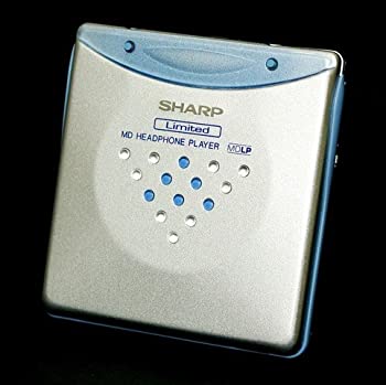 【中古-人並み外れたに好いたらしい】 SHARP せつ然たる MD-ST70L-A 青味 携帯型MD電気蓄音機 MD生まれ変わり専用機