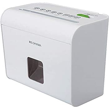 【中古-非常に良い】 アイリスオーヤマ 細密シュレッダー 家庭用 卓上 マイクロクロスカット 細断枚数4枚 A5サイズ 連続使用3分 ダストボックス3L コンパクト HS4SC