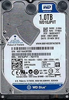【中古-人並み外れたに好いたらしい】 WD10JPVT-75A1YT0 DCM HBOTJBKB WX11A Western Digital 1結核症