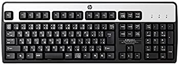【未使用】【中古】 hp ヒューレットパッカード 純正 USB 有線 接続 日本語 キーボード 109キー フル レイアウト ブラック/シルバー KU- 0316｜ムジカ＆フェリーチェ店