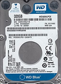 【未使用】【中古】 wd3200lpcx-24?C6ht0 DCM hvktjvb Western Digital 320?GB SATA 2.5ハードドライブ