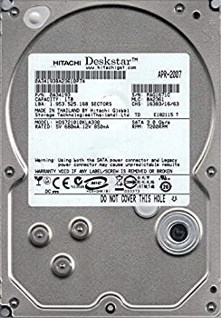 【中古-人並み外れたに似つかわしい】 HDS721010KLA330 P/N 0A34193 MLC BA2361 日立 1結核症