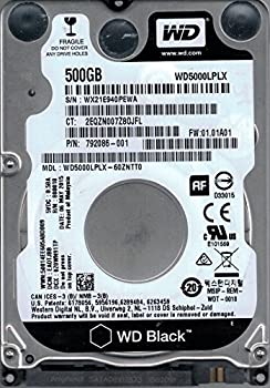 【中古-非常に良い】 WD5000LPLX-60ZNTT0 DCM EAOTJBB WX21E Western Digital 500GB