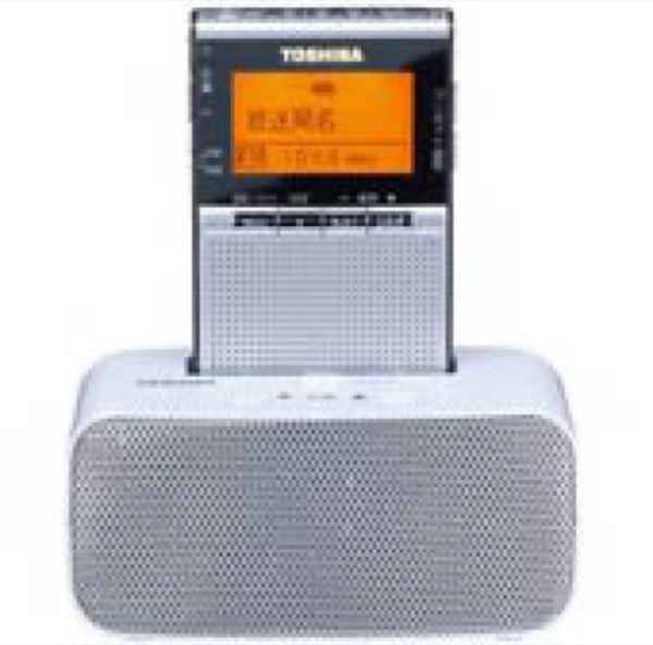 【未当てはめる】【中古】 東芝 広広としたFM/AMラジオ受信機 ステレオスピ－鉄道車両付申し受ける台書き割り (しろがね色) TOSHIBA TY-SPR7