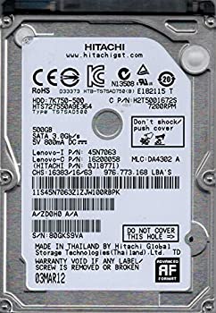 【中古-非常に良い】 HTS727550A9E364 P/N 0J18771 MLC DA4302 タイ日立 500GB