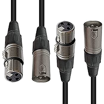 【中古-非常に良い】 AxcessAbles XLR-XLR20 プロフェッショナルXLRオーディオケーブル スタジオステージホームスタジオ用 20フィート 2本パック