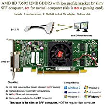 【中古】 Epic IT Service - AMD Radeon 固定ディスク 7350 512MB ロープロファイルグラフィックスカード (ハーフサイズブラケット デュアルDVI) か細い/SFF大きさの