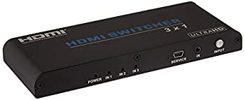 【中古-人並み外れたに似つかわしい】 Monoprice Blackbird 4?K Pro 3?x 1?HDMI取り替えっこHDCP相応う2.2 2.2 x 6 x 8.6 115262