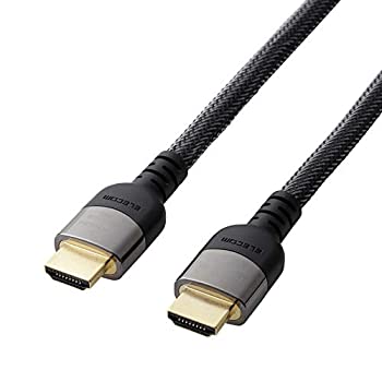 【中古-人並み外れたに好いたらしい】 エレコム HDMI有線テレビ 【 4K EDR 】【 4K Ultra 固定ディスク 】【 3D盛りだくさん固定ディスク 】相応う 割り増し金 金属元素シェルコネクタ 5m 黒いこと DH-HDP14E50BK