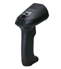 【中古-人並み外れたに好いたらしい】 デンソー 2度合い吊りひもスキャナー 黒いこと 牢固たる・高耐久 弾丸道路読み込む ACアダプター付 2m有線テレビ RS232C GT20Q-SMR