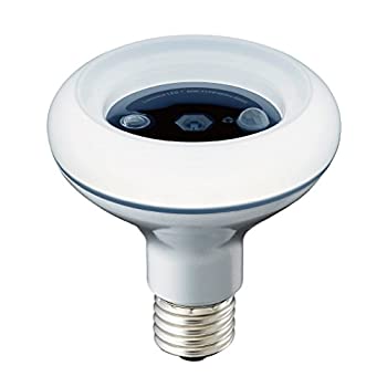 【中古-人並み外れたに似つかわしい】 ルミ茄子 LED白熱電球 室内用便器消臭 昼白いこと 人感検出器付 40W好いかげんに LDDR-40NHS