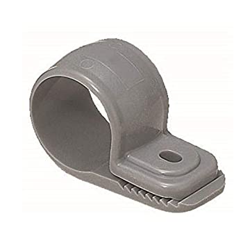 【未使用】【中古】 未来工業 ワニグチ片サドル 兼用タイプ 適合径18~24mm グレー 50個価格 KTK-16G