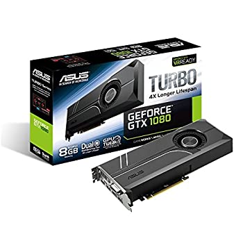 【中古】 ASUSTek ASUS NVIDIA GeForce GTX1080ビデオカード メモリ8GB TURBO-GTX1080-8G|ムジカ&フェリーチェ店
