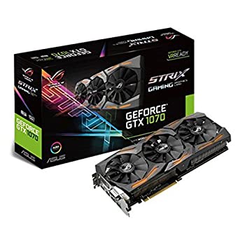 【中古-人並み外れたに好いたらしい】 ASUS ROG Strix GeForce GTX 1070 Ti 8GB GDDR5 現金前貸し～版 VR 小母さん DP HDMI DVI ゲームグラフィックスカード (ROG-STRIX-GTX1070