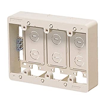 【未使用】【中古】 未来工業 モール用スイッチボックス Fタイプ 3ヶ用 MSB-F3 型式 MSB-F3W