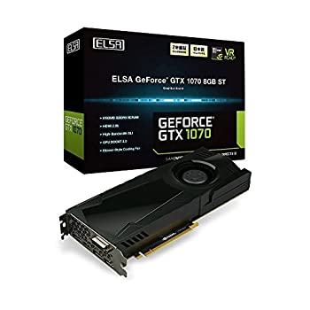 【中古-人並み外れたに好いたらしい】 ELSA GeForce GTX 1070 8GB ST グラフィクスゲーム盤 VD6122 GD1070-8GERST