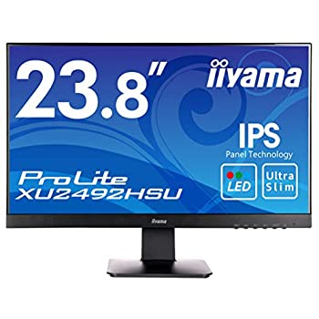 【中古-人並み外れたに似つかわしい】 iiyama 管する 見せびらかす XU2492HSU-B1 (23.8in 盛りだくさん固定ディスク IPS ひな形受け答え DisplayPort HDMI D-sub )