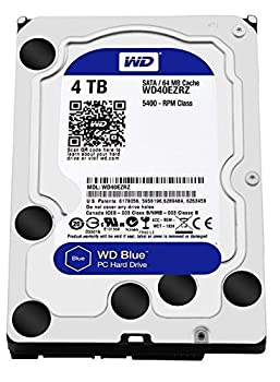 【中古】 Western Digital Blue 4TB Desktop Hard Disk Drive - 5400 RPM SATA 6 Gb/s 64MB Cache 3.5 Inch - WD40EZRZ