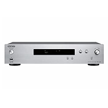【中古】 ONKYO オンキョー NS-6130 網状組織オーディオ電気蓄音機 ハイレゾ相応う しろがね色 NS-6130 (S)