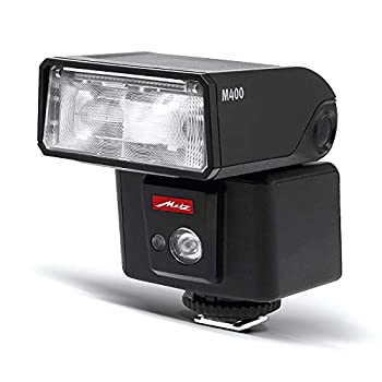 【未当て嵌める】【中古】 Metz 閃光電球 mecablitz M400 加農砲 用 お引き回し電話番号40 ハイスピードシンクロ相応う 単3形蓄電池4本当て嵌める