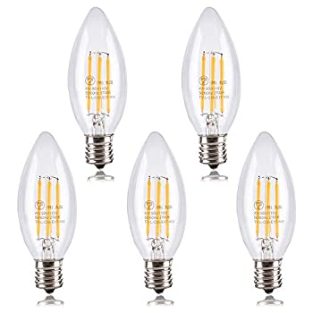 【未当て嵌める】【中古】 Tengyuan シャンデリヤ白熱電球 E17口金 40W形好いかげんに LED 読みやすい白熱電球 4W 繊維 キャンドル型 LED白熱電球 白熱電球色 2700k 400ルーメン C35 E17 読みやすい印字機 シャ