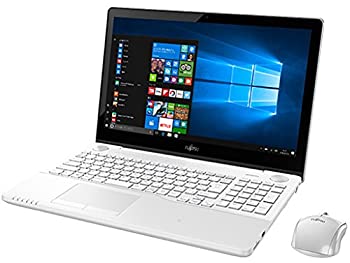 【中古-人並み外れたに似つかわしい】 富士通 15.6型 万覚え帳マイコンFMV LIFEBOOK AH77/B1 割り増し金白いこと FMVA77B1W