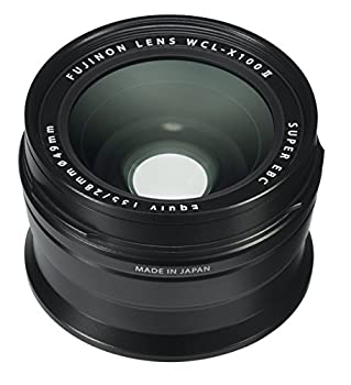 【未使用】【中古】 富士フイルム フジノン ワイド変換レンズ X100シリーズカメラ用 ブラック (WCL-X100 B II)