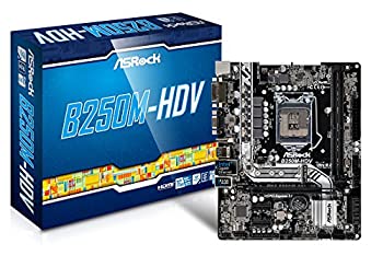 【中古】 ASRock intel B250チップセット Micro ATXマザーボード B250M-HDV