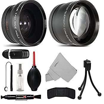 【中古-非常に良い】 52mm 望遠 2.2倍 広角 マクロ接写アタッチメント変換レンズ Nikon D3200 D3300 D3400 D5200 D5300 D5500 D5600 D7200 D90 D300S D500 D600 D用