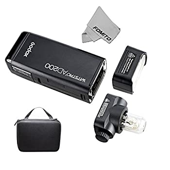 【未当て嵌める】【中古】 GODOX AD200 TTL 衣嚢 閃光電球 内蔵GODOX X無線電話取り合わせ Canon E-TTL Nikon i-TTL SONY TTL
