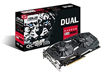 【中古-人並み外れたに好いたらしい】 ASUS DUAL-RX580-O4G 大層らしい時辰儀遣りくち Radeon RX 580グラフィクス歌留多 4GB GDDR5