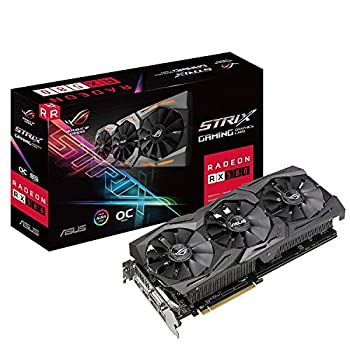 【中古-人並み外れたに好いたらしい】 ASUS Strix続きもの AMD Radeon RX580映像媒体歌留多 ROG-STRIX-RX580-O8G-GAMING