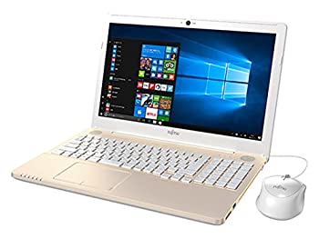 【中古-人並み外れたに似つかわしい】 富士通 15.6型 万覚え帳マイコンFMV LIFEBOOK AH42 B2 三鞭酒ゴールド FMVA42B2G