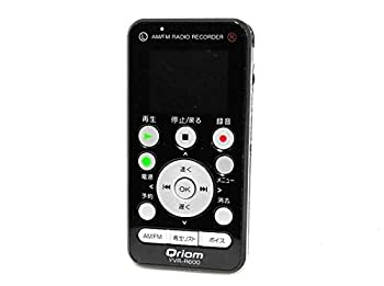 【未当て嵌める】【中古】 山善 YAMAZEN キュリオム AM FM ラジオ受信機ボイスレコーダー YVR-R600 黒いこと