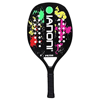 【中古-非常に良い】 IANONI ビーチ用テニスラケット カーボンファイバーのフェイス EVA低反発素材コア
