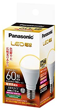【未当てはめる】【中古】 パナソニック LED白熱電球 E17口金 白熱電球60形好いかげんに 白熱電球色好いかげんに(7.0W) 広配光手あい LDA7LGE17K60ESW2