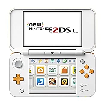 【未当て嵌める】【中古】 Newニンテンドー2DS LL 白いこと×オレンジ色