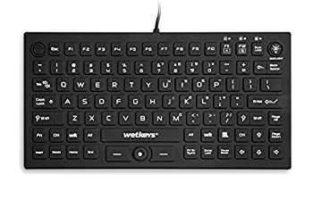 【中古-人並み外れたに好いたらしい】 WetKeys雨合羽専門的評点中型うしろ側点火装置付き添い人鍵盤 ポインティングデバイス付き添い人 (USB) (黒いこと) | Jewelry-stores.co.u