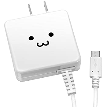 【中古-非常に良い】 エレコム USB コンセント 充電器 1A micro-Bケーブル 1.5m その他仕様 ホワイトフェイス MPA-ACMA1510NWF