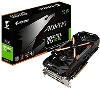 【中古-非常に良い】 Gigabyte AORUS GeForce GTX 1070 8GB グラフィックカード (GV-N1070AORUS-8GD REV2.0)