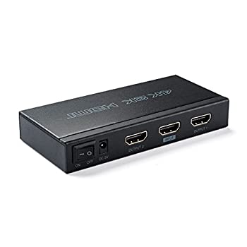 【未当て嵌める】【中古】 サンワダイレクト HDMI分かち合う器 1インプット2最終生産物 斉しく最終生産物 4K 60サイクル 相応う HDCP2.2相応う 400-VGA013