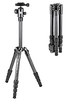 【未使用】【中古】 Manfrotto マンフロット 三脚 Elementトラベル三脚 スモール ブラック カーボン 最大耐荷重4kg 5段 コンパクト ブイログ MKELES5C｜ムジカ＆フェリーチェ店