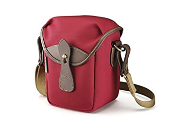 【未当て嵌める】【中古】 Billingham 72 小型写真機御徒面子 (バーガンディキャンバス 黒茶なめし革)