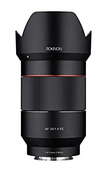 【中古-人並み外れたに好いたらしい】 Rokinon AF 35粍 f/1.4 オート興味の中心 広角フルフレームレンズ SONY FEマウント用 黒いこと (IO3514-E)