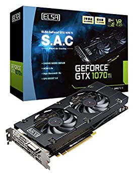 【中古】 ELSA GeForce GTX 1070 Ti 8GB S.A.C グラフィクスゲーム盤 VD6507 GD1070-8GERTS