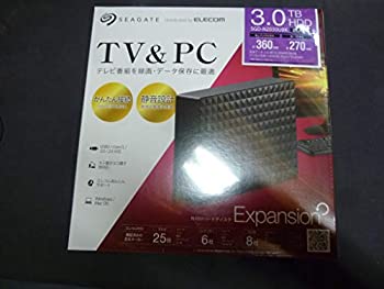【中古-非常に良い】 SGD-NZ030UBK (ブラック) 外付けHDD 3TB USB3.1 (Gen1) /3.0/2.