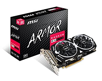 【中古】 MSI Radeon RX 570 ARMOR 8G OC グラフィクス歌留多 その他-パソコン・周辺機器